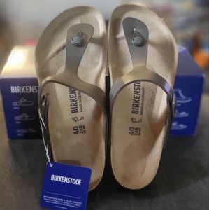 NWT Womens Birkenstock Gizeh BS Golden Brown Size 40